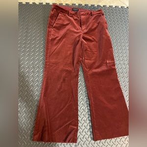 Banana Republic size 14 suede pants in deep burgundy